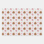 Feuille De Papier Cadeau Friandises de Noël (Devant 3)