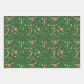 Feuille De Papier Cadeau Friandises de Noël (Devant 2)