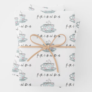 Feuille De Papier Cadeau FRIENDS™ Aquarelle de café