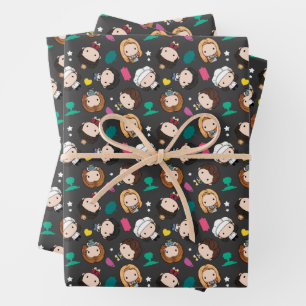 Feuille De Papier Cadeau FRIENDS™   Motif Chibi de personnage