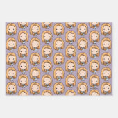 Feuille De Papier Cadeau FRIENDS™ | Phoebe Chibi (Devant)