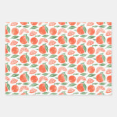 Feuille De Papier Cadeau Fruit de clémentine orange (Devant)