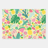 Feuille De Papier Cadeau Fruits & Cactus Festival Tropical (Devant 2)