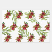 Feuille De Papier Cadeau Fruits d'automne, baies et feuillages abattus (Devant 2)