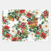 Feuille De Papier Cadeau Fruits d'automne, baies et feuillages abattus (Devant)