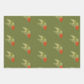 Feuille De Papier Cadeau Fruits d'automne, baies et pinecones agressés (Devant 3)