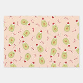 Feuille De Papier Cadeau Fruits de Noël (Devant)