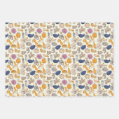 Feuille De Papier Cadeau Fruits et légumes Motif alimentaire (Devant 2)