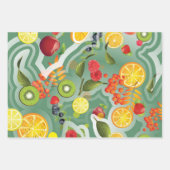 Feuille De Papier Cadeau Fruits mixtes 7 (Devant 2)