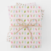 Feuille De Papier Cadeau Fun and Modern Christmas Lumières Noël (En situation)