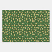 Feuille De Papier Cadeau Fun Artsy Irlandais Shamrock Rainbow Leprechaun Gr (Devant 2)