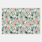 Feuille De Papier Cadeau Fun Cartoon Cats (Devant 3)