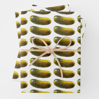 Feuille De Papier Cadeau Fun Dill Pickle Pattern – Quirky Design for Foodie