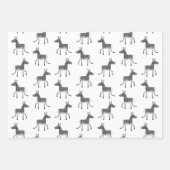 Feuille De Papier Cadeau Fun Donkey Motif (Devant)
