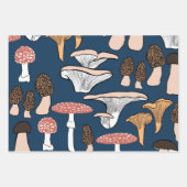 Feuille De Papier Cadeau Fun Fungi Motif de champignons (Devant 2)