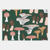 Feuille De Papier Cadeau Fun Fungi Motif de champignons (Devant)