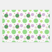 Feuille De Papier Cadeau Fun Girl Party Dinosaur Dots lignes mignonnes enfa (Devant 3)