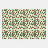Feuille De Papier Cadeau Fun Noël Empreinte de léopard Trio Mix (Devant)