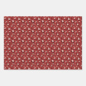 Feuille De Papier Cadeau Fun Noël Empreinte de léopard Trio Mix (Devant 3)