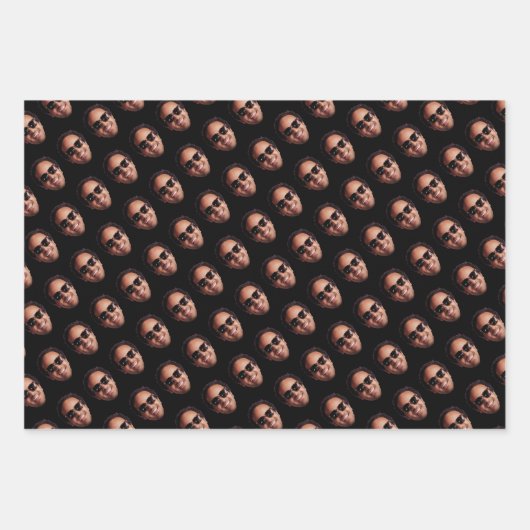 Feuille De Papier Cadeau Fun Personalized Face Photo (Devant 2)