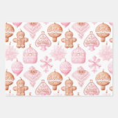 Feuille De Papier Cadeau Fun Rose Noël Sweet Traitements (Devant 2)