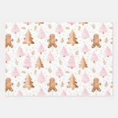 Feuille De Papier Cadeau Fun Rose Noël Sweet Traitements (Devant)