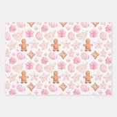 Feuille De Papier Cadeau Fun Rose Noël Sweet Traitements (Devant 3)