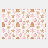 Feuille De Papier Cadeau Fun Rose Noël Sweet Traitements (Devant 2)