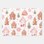Feuille De Papier Cadeau Fun Rose Noël Sweet Traitements (Devant 2)