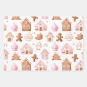 Feuille De Papier Cadeau Fun Rose Noël Sweet Traitements (Devant 3)