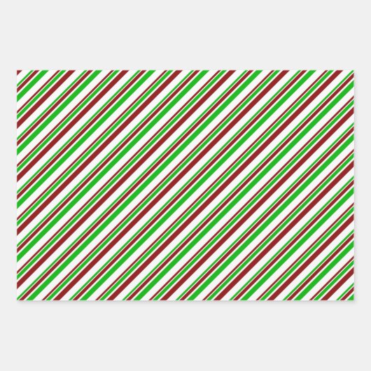 Feuille De Papier Cadeau Fun Rouge, Blanc, Vert Noël Motifs thématiques (Devant 3)
