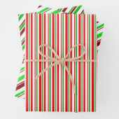 Feuille De Papier Cadeau Fun Rouge, Blanc, Vert Noël Motifs thématiques (En situation)