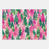 Feuille De Papier Cadeau Funky Bright Thème de Noël (Devant 3)