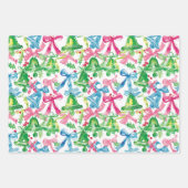 Feuille De Papier Cadeau Funky Bright Thème de Noël (Devant 3)