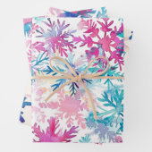 Feuille De Papier Cadeau Funky Bright Thème de Noël (En situation)