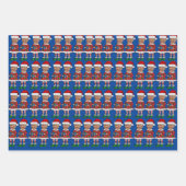 Feuille De Papier Cadeau Funky Trump Custom Face Photo Elf Christmas (Devant 2)