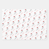 Feuille De Papier Cadeau Funny Aussie Shark carte de Noël  (Devant)