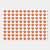 Feuille De Papier Cadeau Funny Chat Motif Noël (Devant 3)