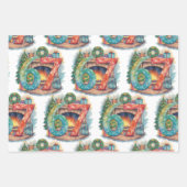 Feuille De Papier Cadeau Funny Christmas Six Seven 67 Brainrot Meme 6 7 (Devant)