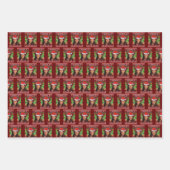 Feuille De Papier Cadeau Funny Kamala Harris 2024 Noël Comma La Xmas (Devant)