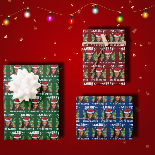 Feuille De Papier Cadeau Funny Kamala Harris Joyeux 4ème de Pâques