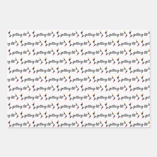 Feuille De Papier Cadeau Funny Noël adulte (Devant 2)