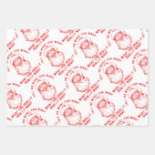 Feuille De Papier Cadeau Funny Père Noël (Devant 3)