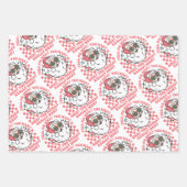 Feuille De Papier Cadeau Funny Père Noël (Devant)