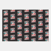 Feuille De Papier Cadeau Funny Père Noël Gangsta Wrapper (Devant)