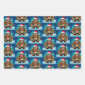 Feuille De Papier Cadeau Funny Pop Art Bigfoots Christmas (Devant 2)