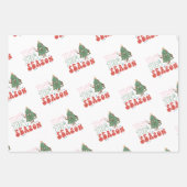 Feuille De Papier Cadeau Funny Super Noël des années 1970 (Devant 3)