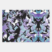 Feuille De Papier Cadeau Fusion colorée abstraite (Devant 2)