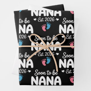 Feuille De Papier Cadeau Futur Maman 2026 Annonce de Grossesse Drôle 