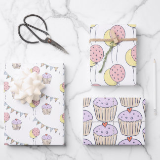 Feuille De Papier Cadeau G. d'anniversaire | Ballons et Bunling